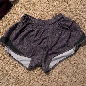 grey lululemon hotty hot short
